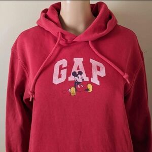 GAP x Disney Mickey Mouse Red Hoodie, Men's Small